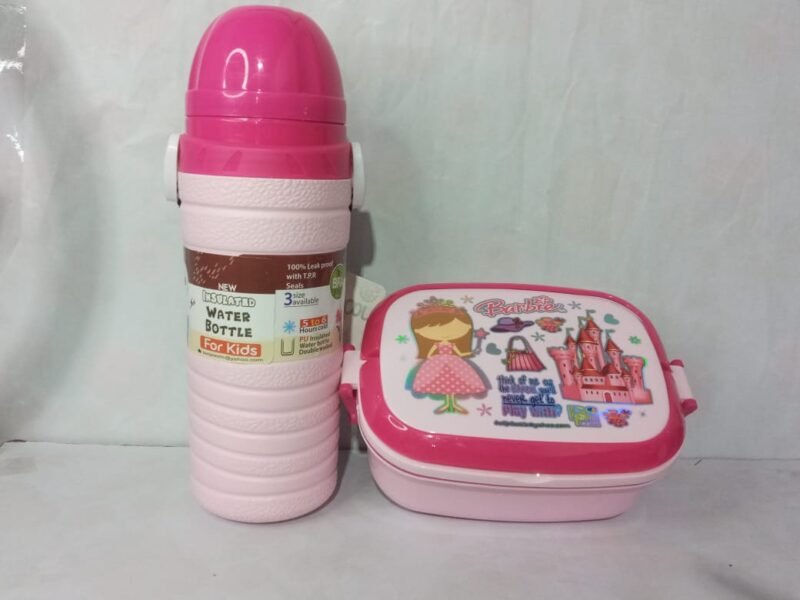 water bottle with lunch box